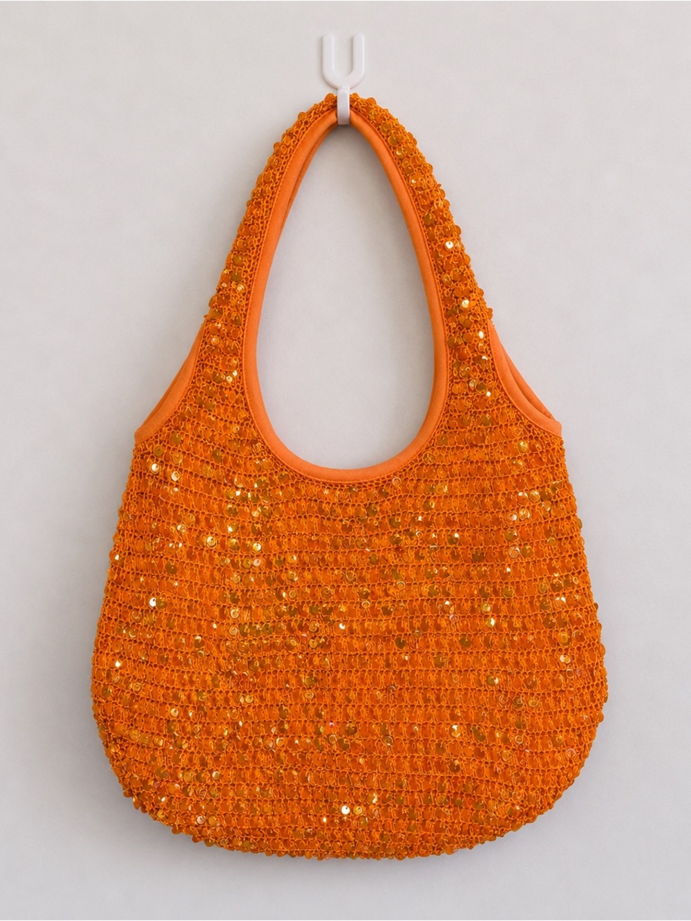 Y2K Sequin and Beaded Shoulder Bag
